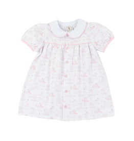 Cypress Row Pink Pups Paisley Dress