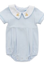 Itsy Bitsy Light Blue & White Stripe Bunny Bubble