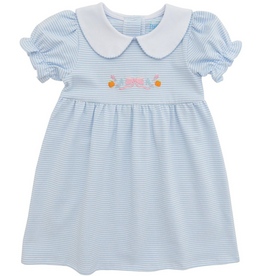 Itsy Bitsy Princess Dress, Light Blue Knit Stripe
