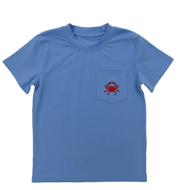 Itsy Bitsy SS Blue Pocket Tee, Crab