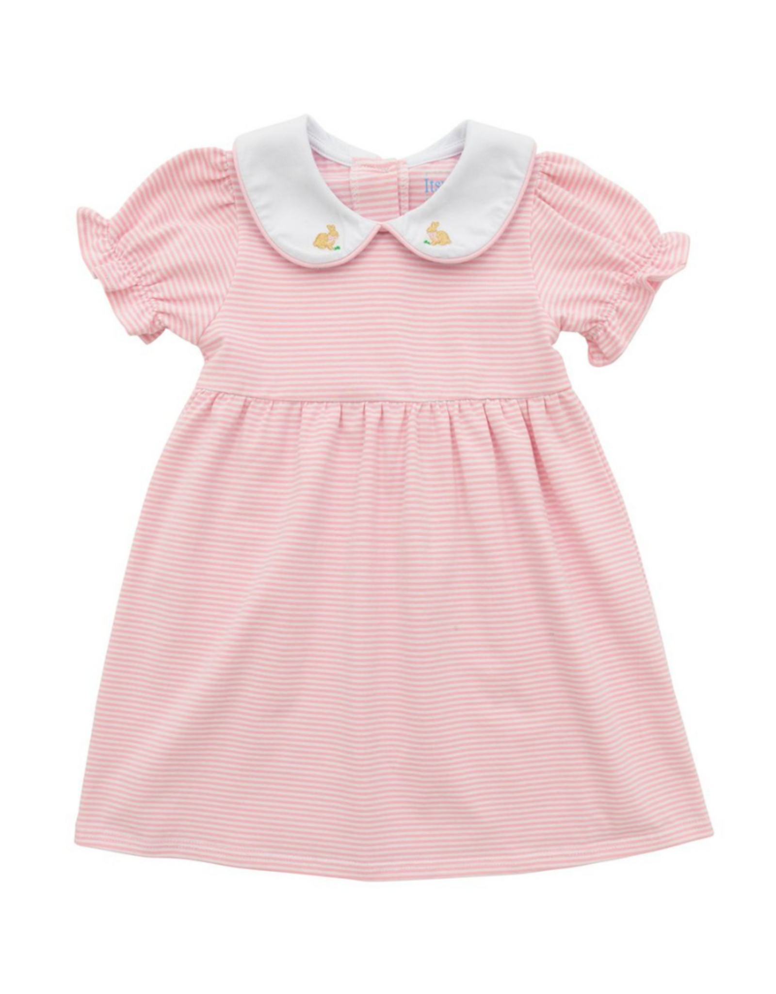 Itsy Bitsy Pink & White Stripe Bunny Dress