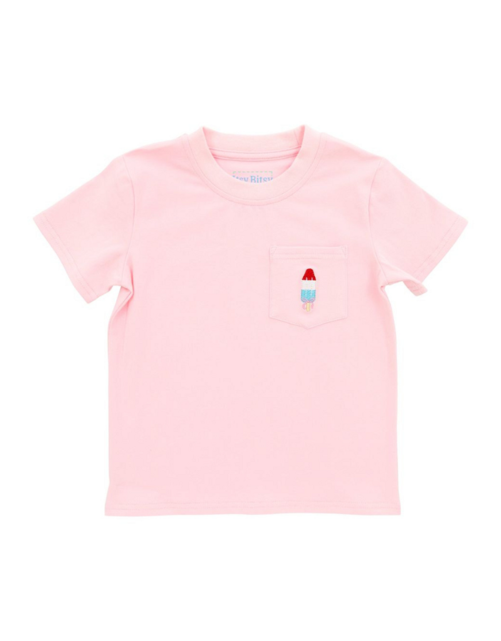 Itsy Bitsy SS Pink Pocket Tee, Bomb Pop