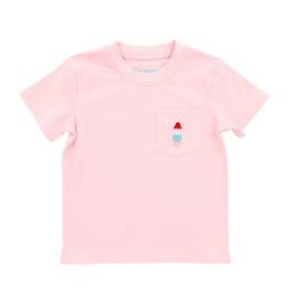 Itsy Bitsy SS Pink Pocket Tee, Bomb Pop