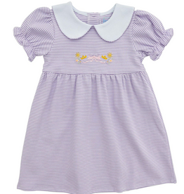 Itsy Bitsy Princess Dress, Lavender Knit Stripe