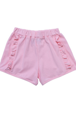 Itsy Bitsy Knit Ruffle Shorts, Light Pink