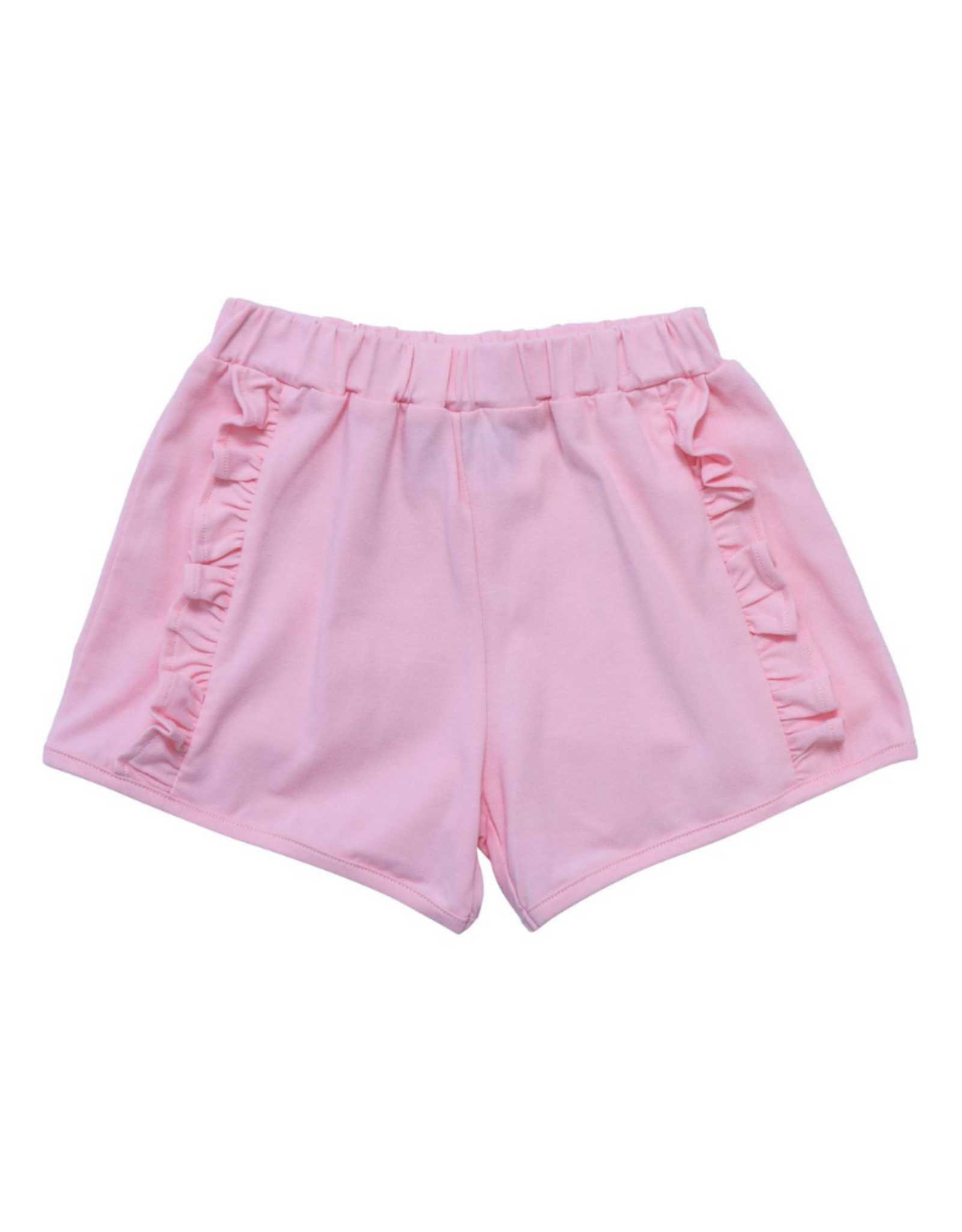Itsy Bitsy Knit Ruffle Shorts, Light Pink