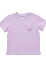 Itsy Bitsy SS Lavender Pocket Tee, Bow