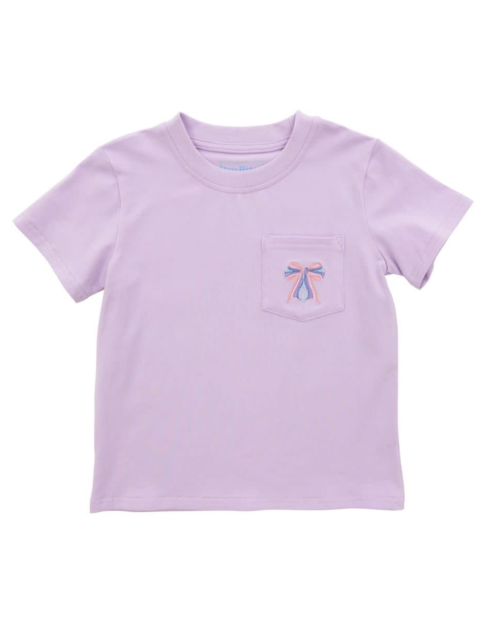 Itsy Bitsy SS Lavender Pocket Tee, Bow