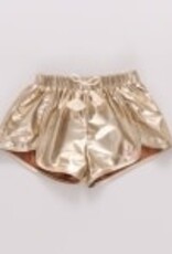 Pink Chicken Millie Metallic Short - Gold