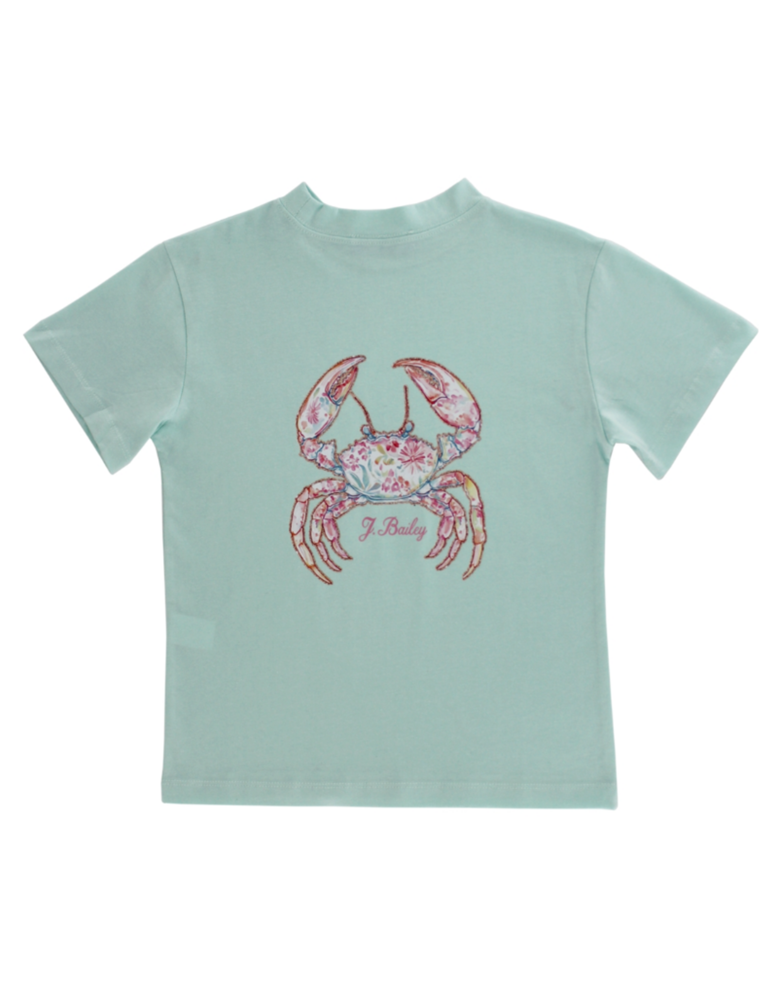 The Bailey Boys Crab in Seaglass Logo Tee