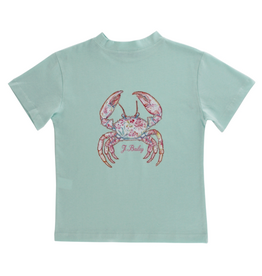 The Bailey Boys Crab in Seaglass Logo Tee
