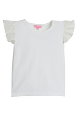 Bisby White Eyelet Tank