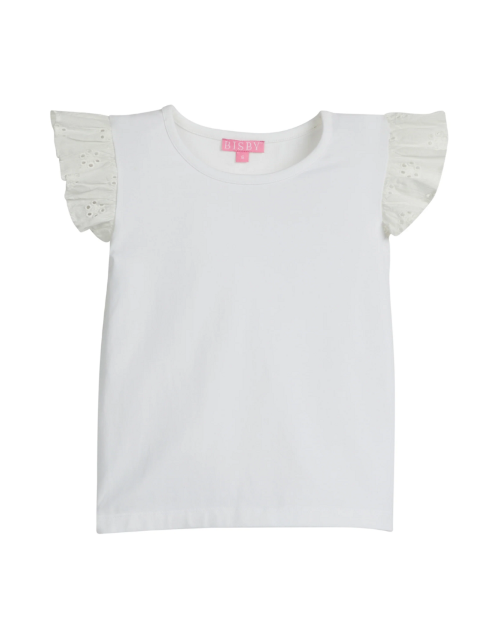 Bisby White Eyelet Tank