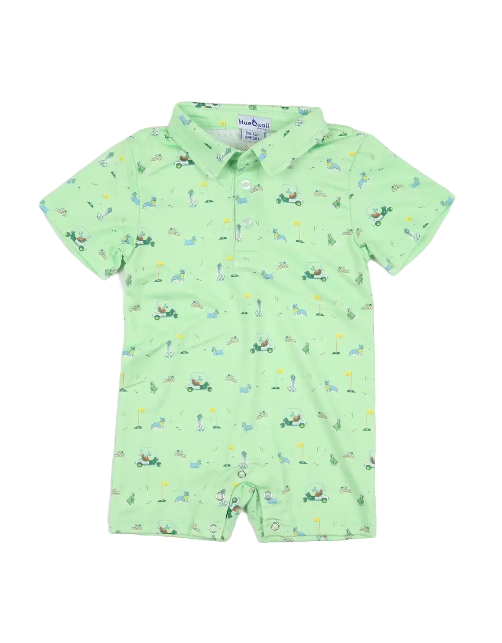 BlueQuail Clothing Co. Dogwood Polo SS Romper