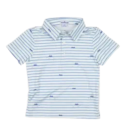 BlueQuail Clothing Co. Gone Fishin' Polo SS Shirt