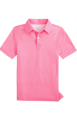 Southern Tide Driver Seaside Geo Printed Perf Polo, Sea Pink