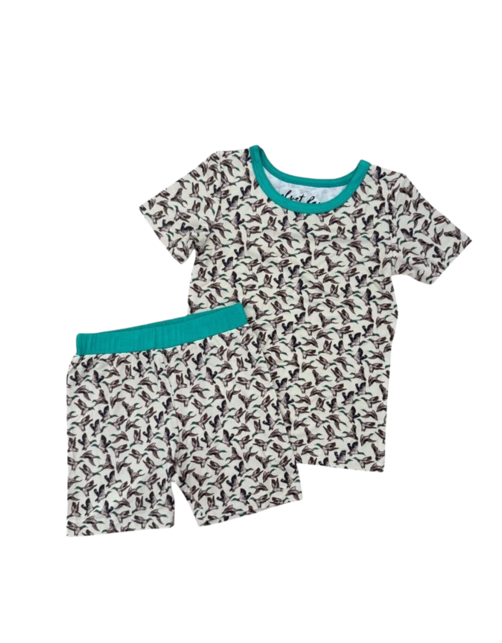 Velvet Fawn Bamboo Pajama Set, Delta Wings