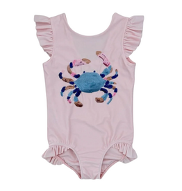 Velvet Fawn Rosalie Swimsuit, Sequin Crab