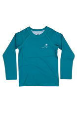 Velvet Fawn Bolt Rash Guard, Cypress Teal