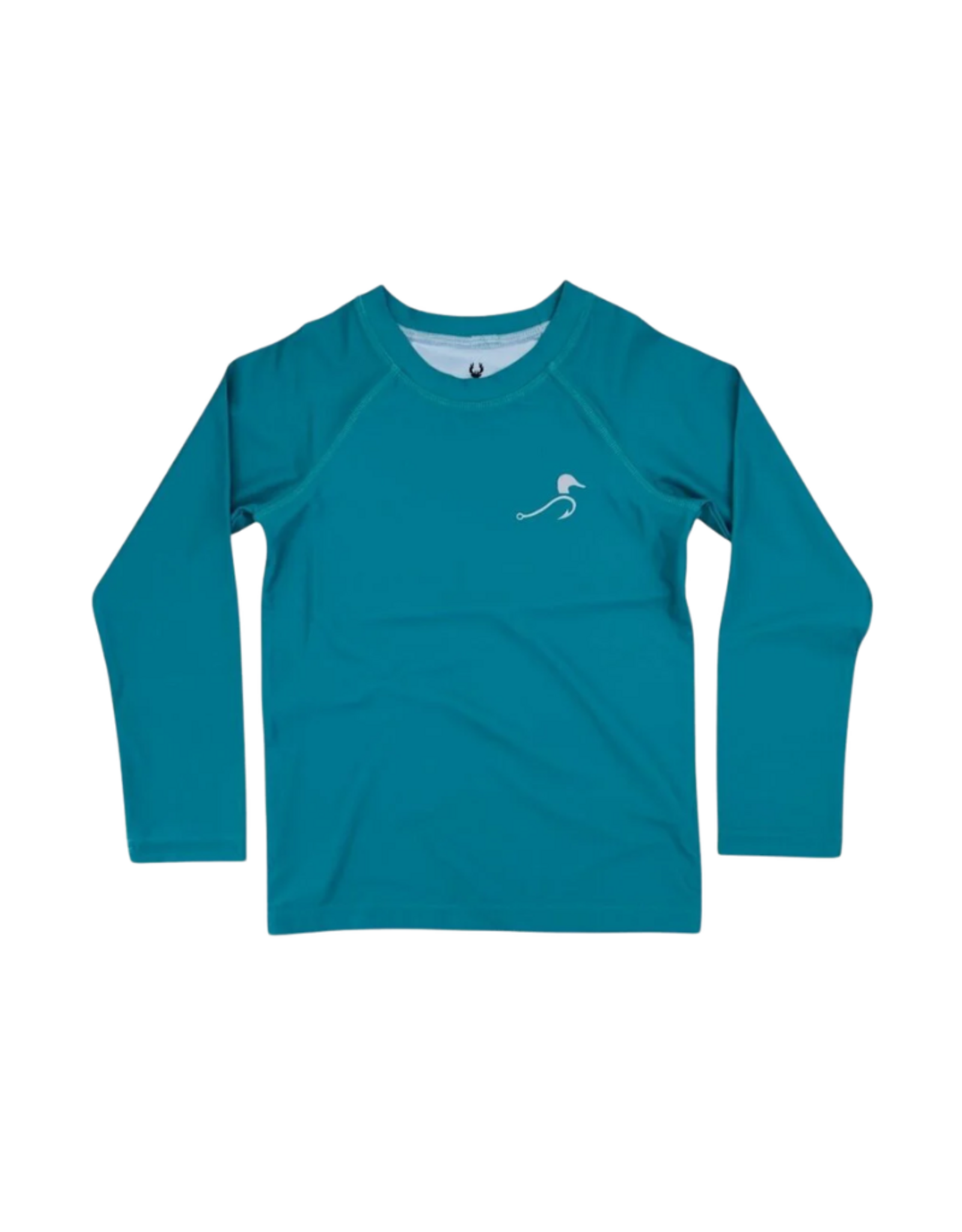 Velvet Fawn Bolt Rash Guard, Cypress Teal