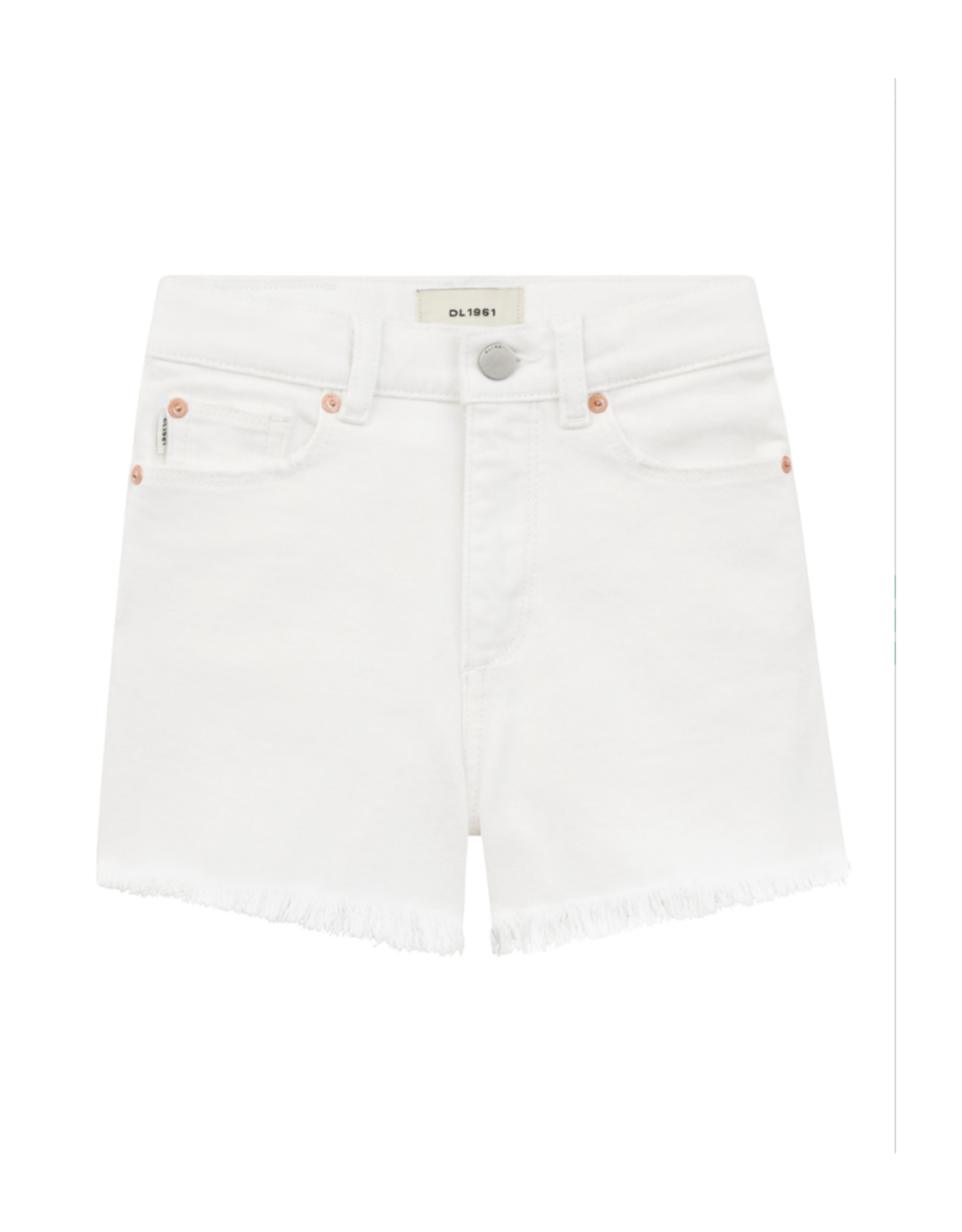 DL1961 Lucy Shorts - White Frayed