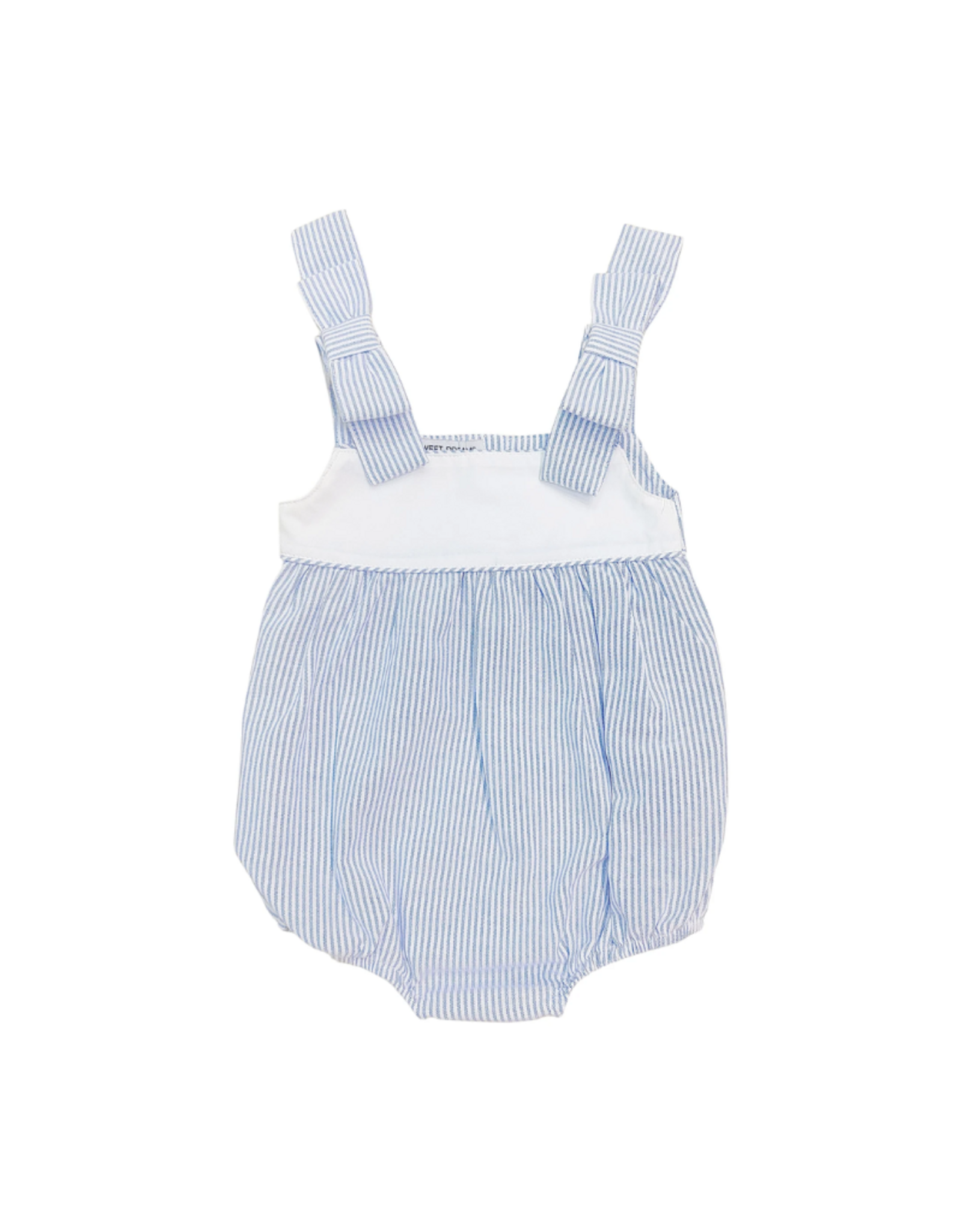 Sweet Dreams Blue Stripe Bow Strap Bubble