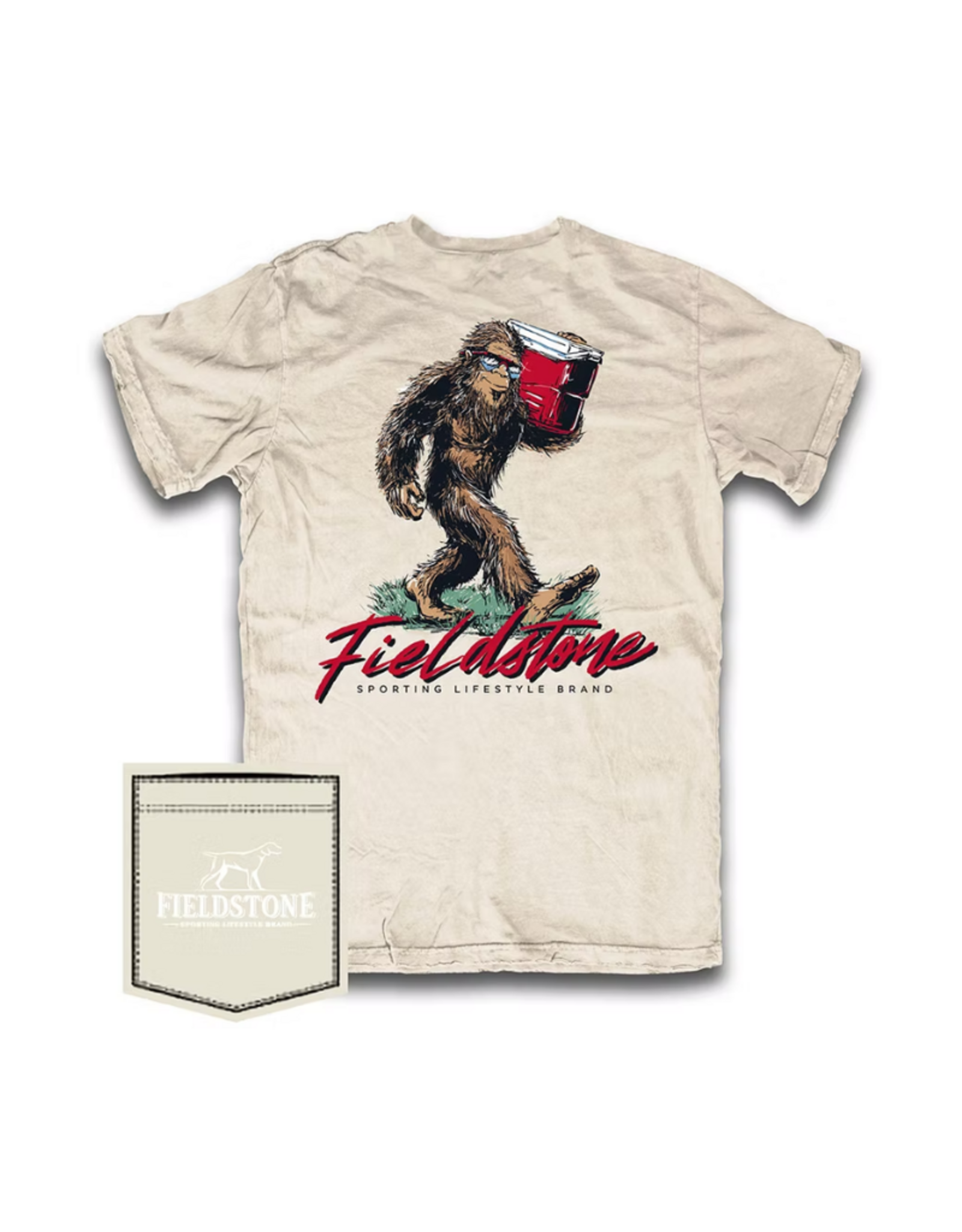 Fieldstone Tailgate Bigfoot T-shirt, Yellow