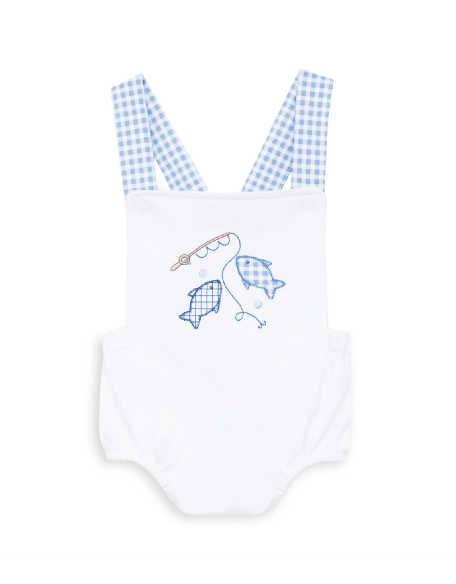 Magnolia Baby Gone Fishing Applique Criss-Cross Bubble