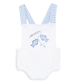 Magnolia Baby Gone Fishing Applique Criss-Cross Bubble