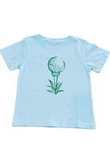 Mustard & Ketchup Light Blue Golf Tee Short Sleeve Shirt