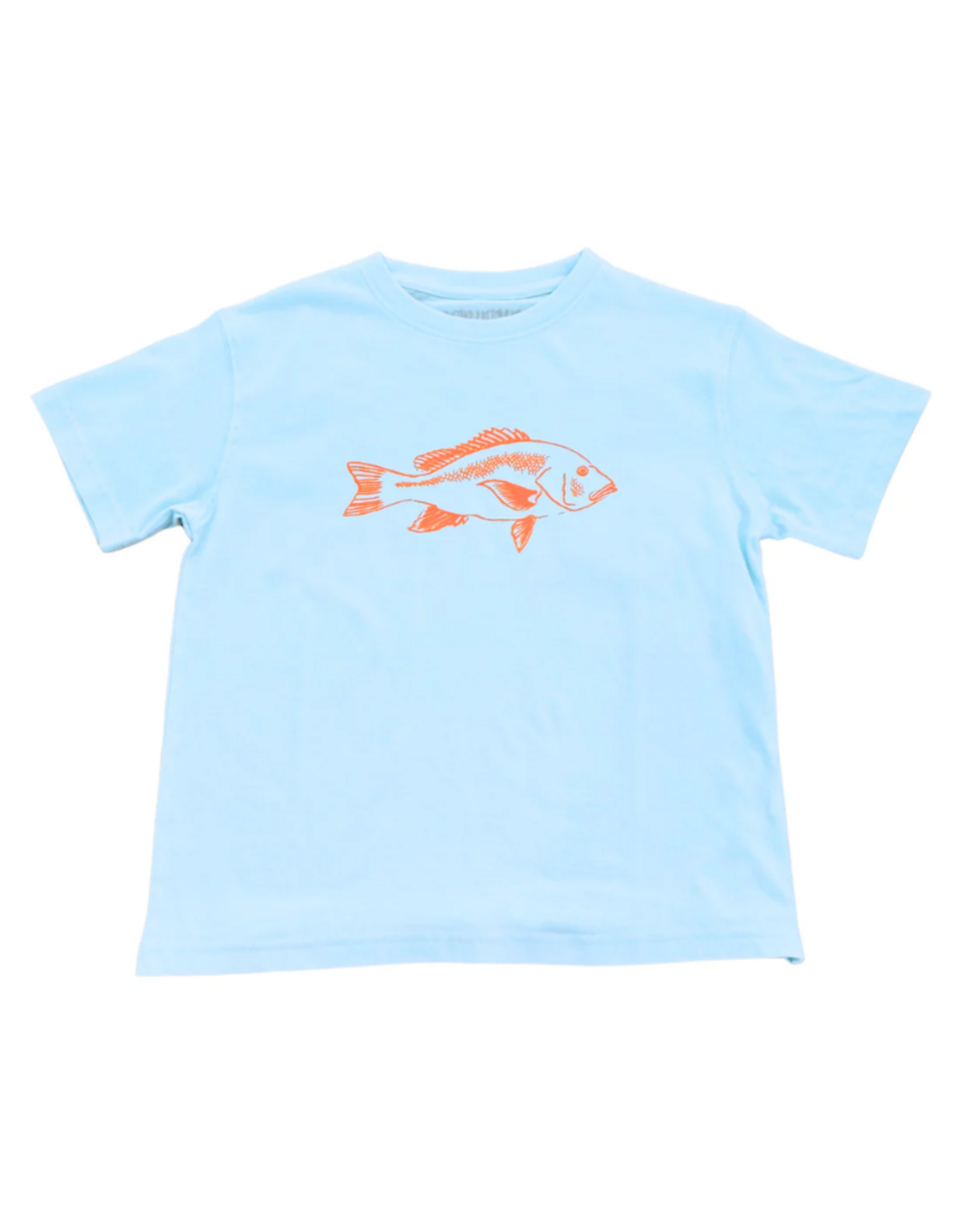 Mustard & Ketchup Light Blue Snapper Short Sleeve Shirt