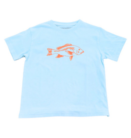 Mustard & Ketchup Light Blue Snapper Short Sleeve Shirt