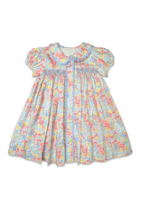 Percy & Tyne Smocked Placket Dress, Churchill Floral