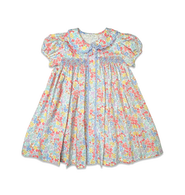 Percy & Tyne Smocked Placket Dress, Churchill Floral