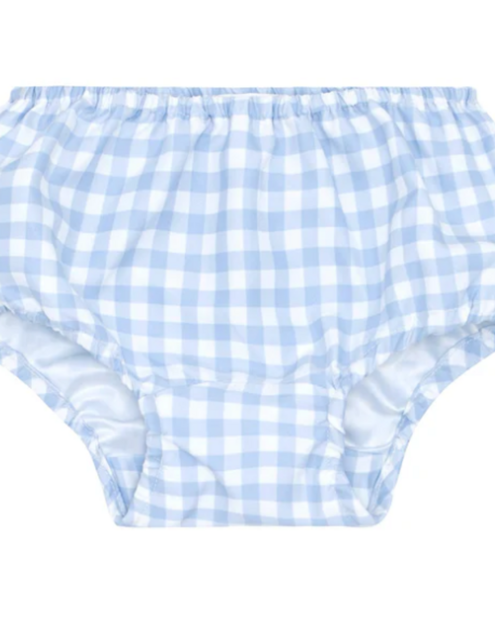 Minnow Oasis Blue Gingham Diaper Swim Cover