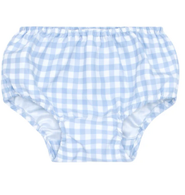 Minnow Oasis Blue Gingham Diaper Swim Cover