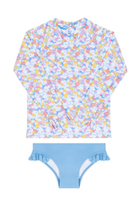 Minnow Jasmine Blossom Rashguard Set