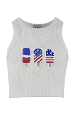 Lola and the Boys Icy Bomb Pop Tank