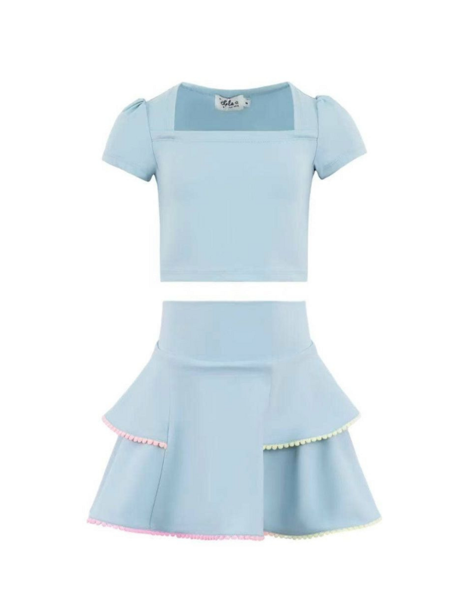 Lola and the Boys Baby Blue Soft Scuba Tennis Set