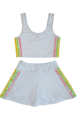 Lola and the Boys Rainbow Sherbet Sequin Tennis Set