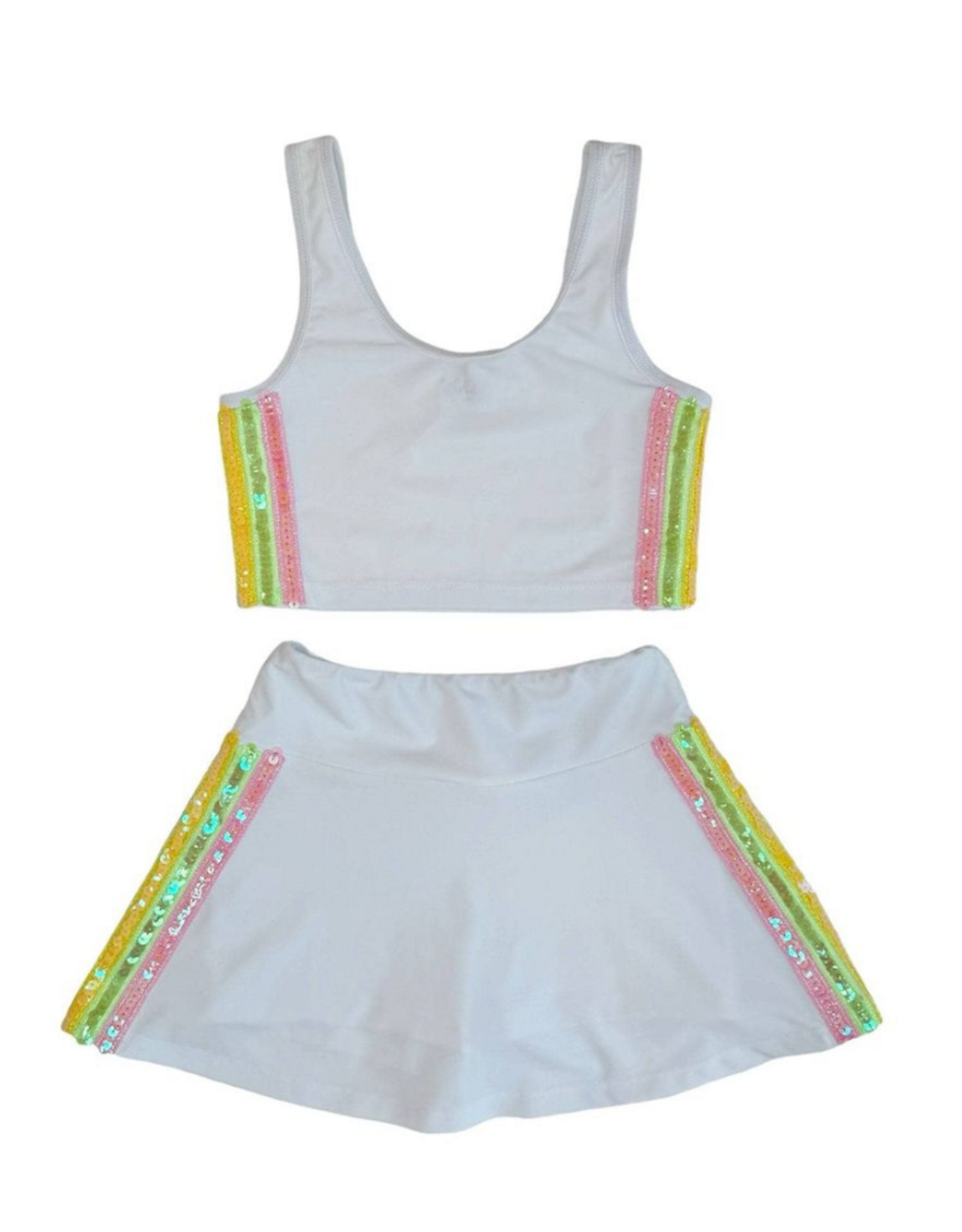 Lola and the Boys Rainbow Sherbet Sequin Tennis Set