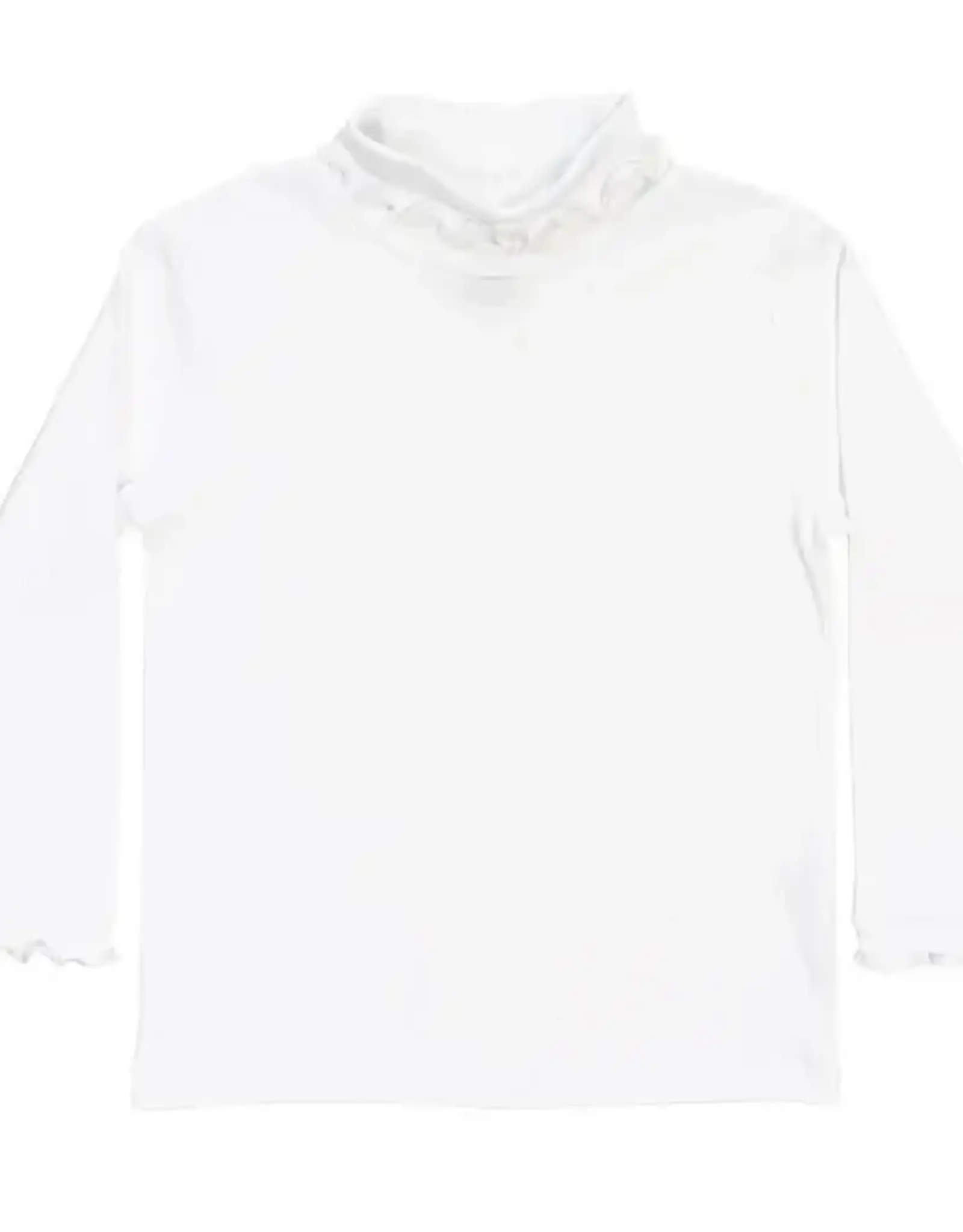 The Bailey Boys White Ruffle Turtle Neck Girls