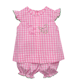 Remember Nguyen Pink Reese Bloomer Set, See Ya Later Alligator