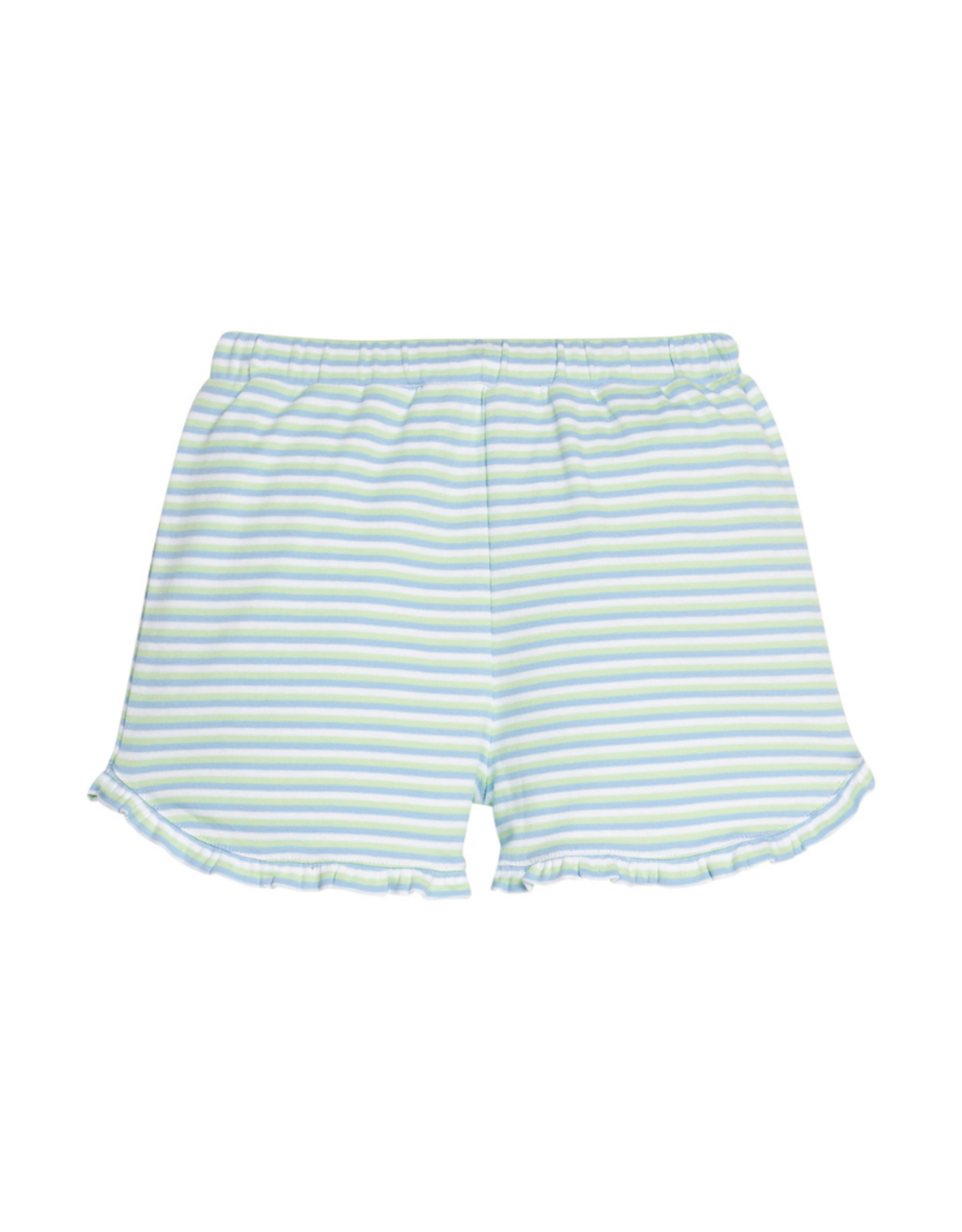 Little English Tulip Knit Short, Greenview Stripe