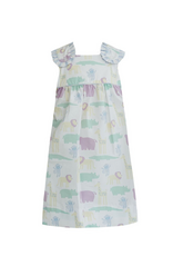 Krewe Kids Macy Zoo Print Dress