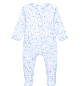 Magnolia Baby Little Golfers Zip Footie, Light Blue