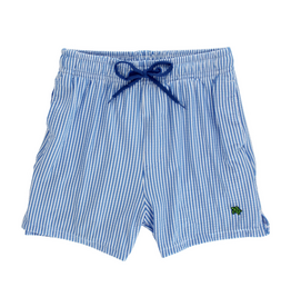 The Bailey Boys Board Short Blue Stripe Pagoda Gardens