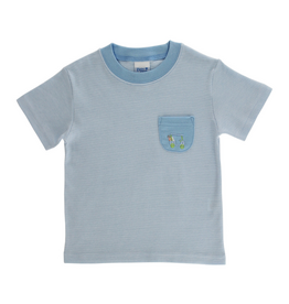The Bailey Boys Golf, Boy Pocket Tee, Blue