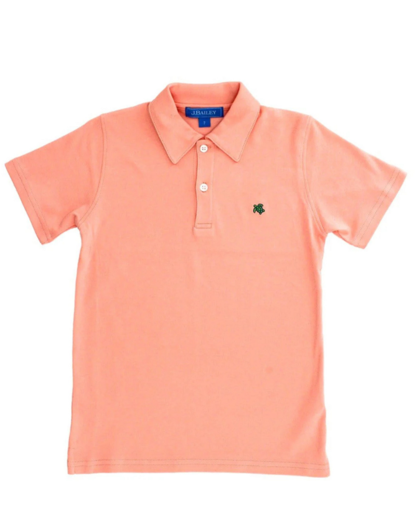 The Bailey Boys Henry Short Sleeve Polo, Cantaloupe