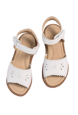 Elephantito Classic Sandal with Scallop White